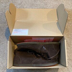 Mens barefoot chukka boots - brown suede size 13 (47 EU)